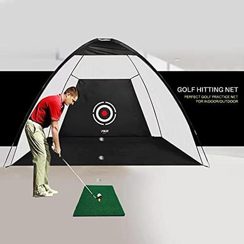 Golf Practice Net, 10X7 Feet Golf Nets for Backyard Driving, Heavy Duty Golf Net – Home Golf Swing Training - Indoor Outdoor Use - Golf Simulator for Any Golfer
