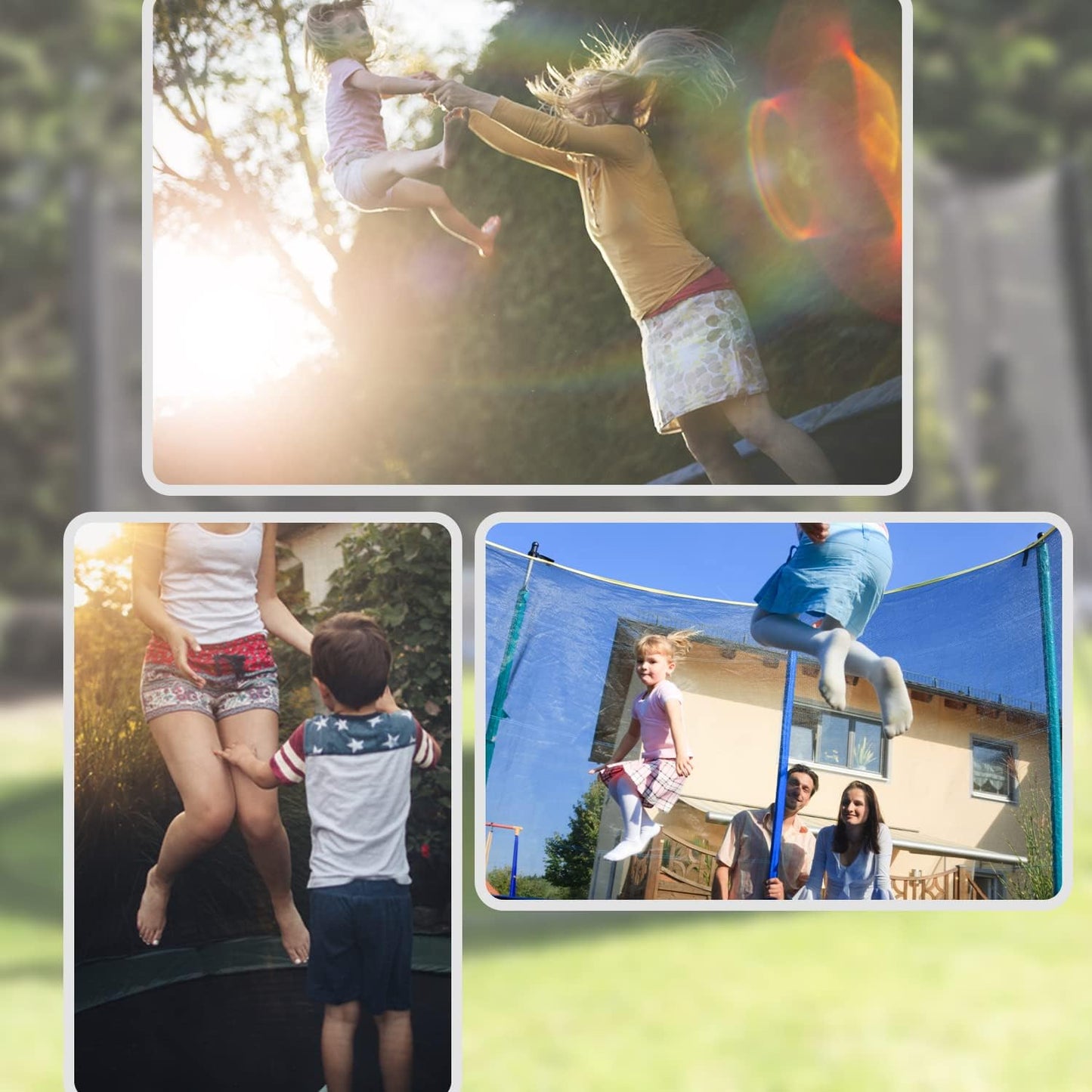 Hareyou Trampoline Patch Repair Kit 4 Inch Circle on Patches | Repair Trampoline Mat Tear or Hole